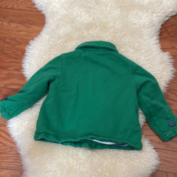 Green Double Breasted Knit Jacket/ Size 3-4 Years/ Mini Boden Jacket - Picture 5 of 7